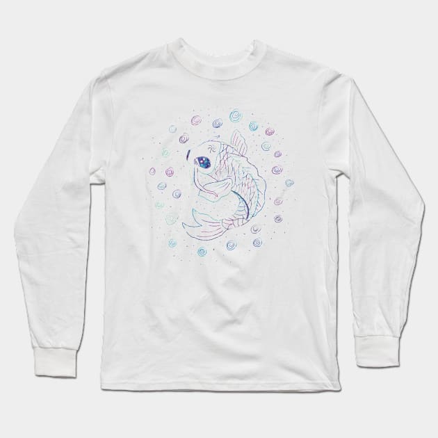 Magical Koi Long Sleeve T-Shirt by StarflowerDesignsByMJ